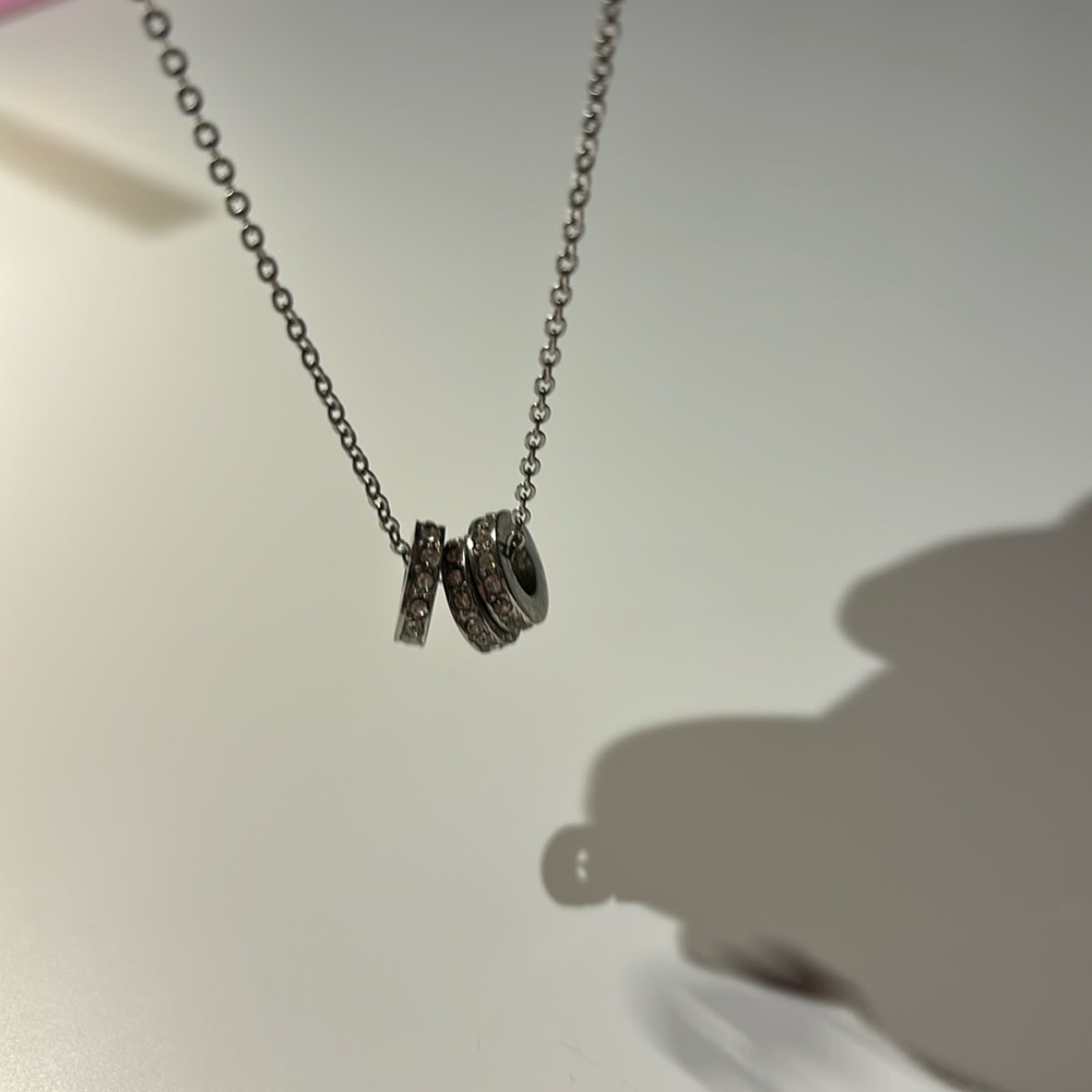 3 Small Circle Diamond Necklace